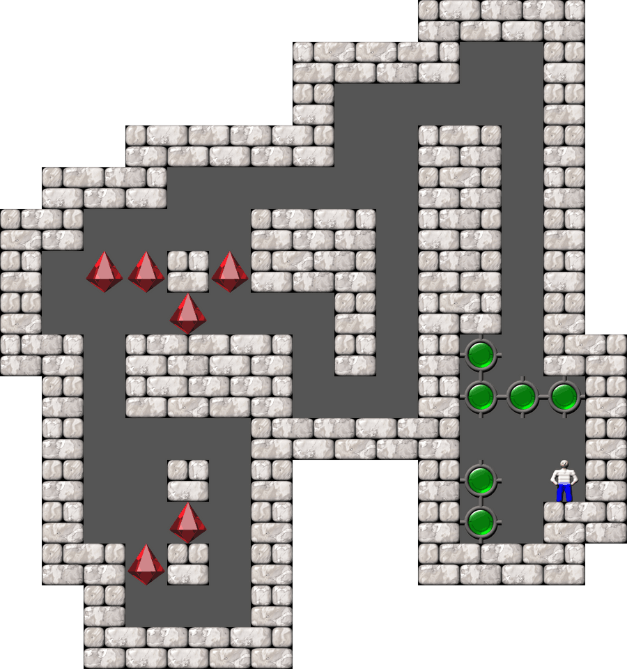 Sokoban Alberto Garcia Arranged level 46